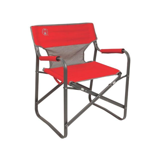 Coleman 2000019421 Chair Steel Deck Red