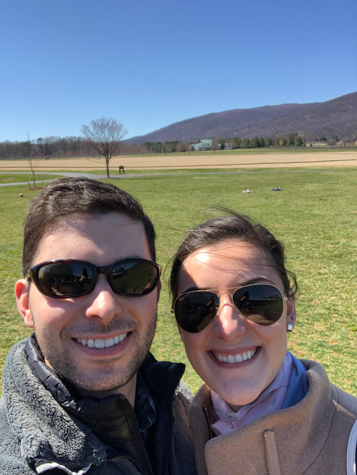 Celebrating our one year anniversary with a trip to Charlottesville, VA. This was at King Family Vineyards.
