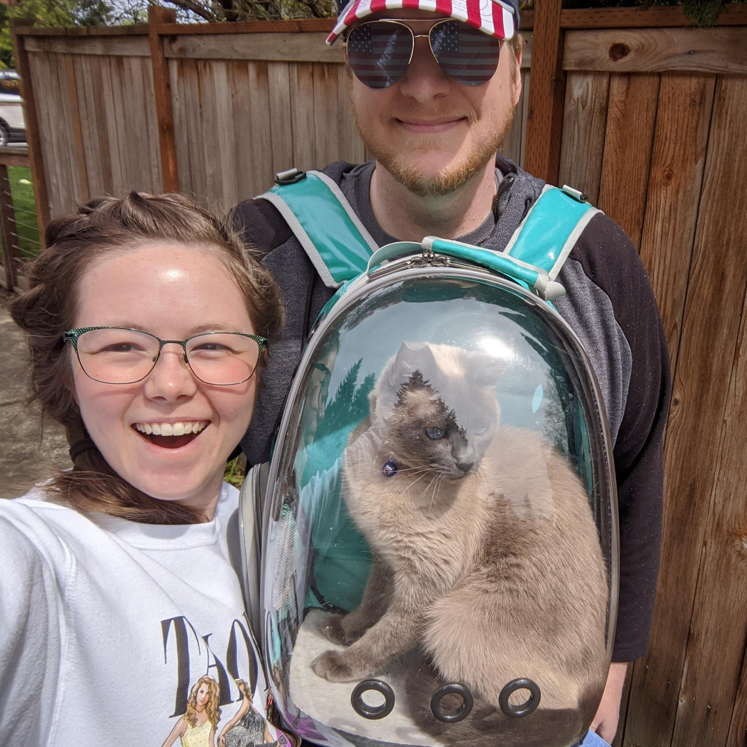 Taking Missy for a walk, April 2020