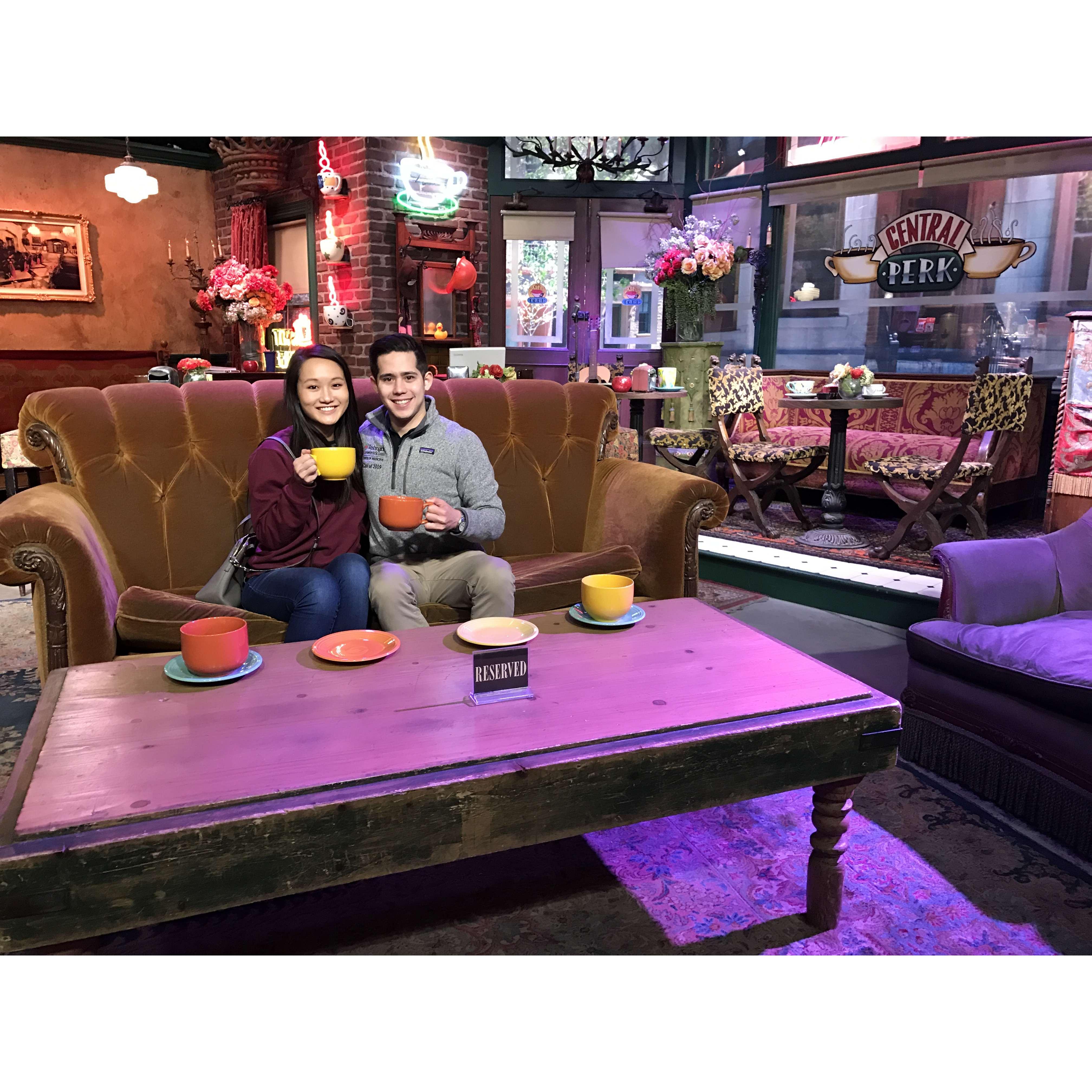 At the Friends set!