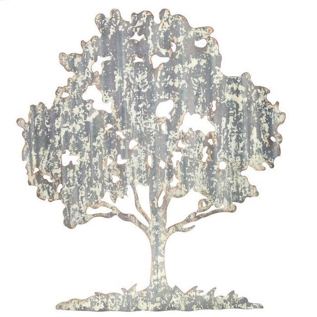 Tree Corrugated Metal Wall Decor