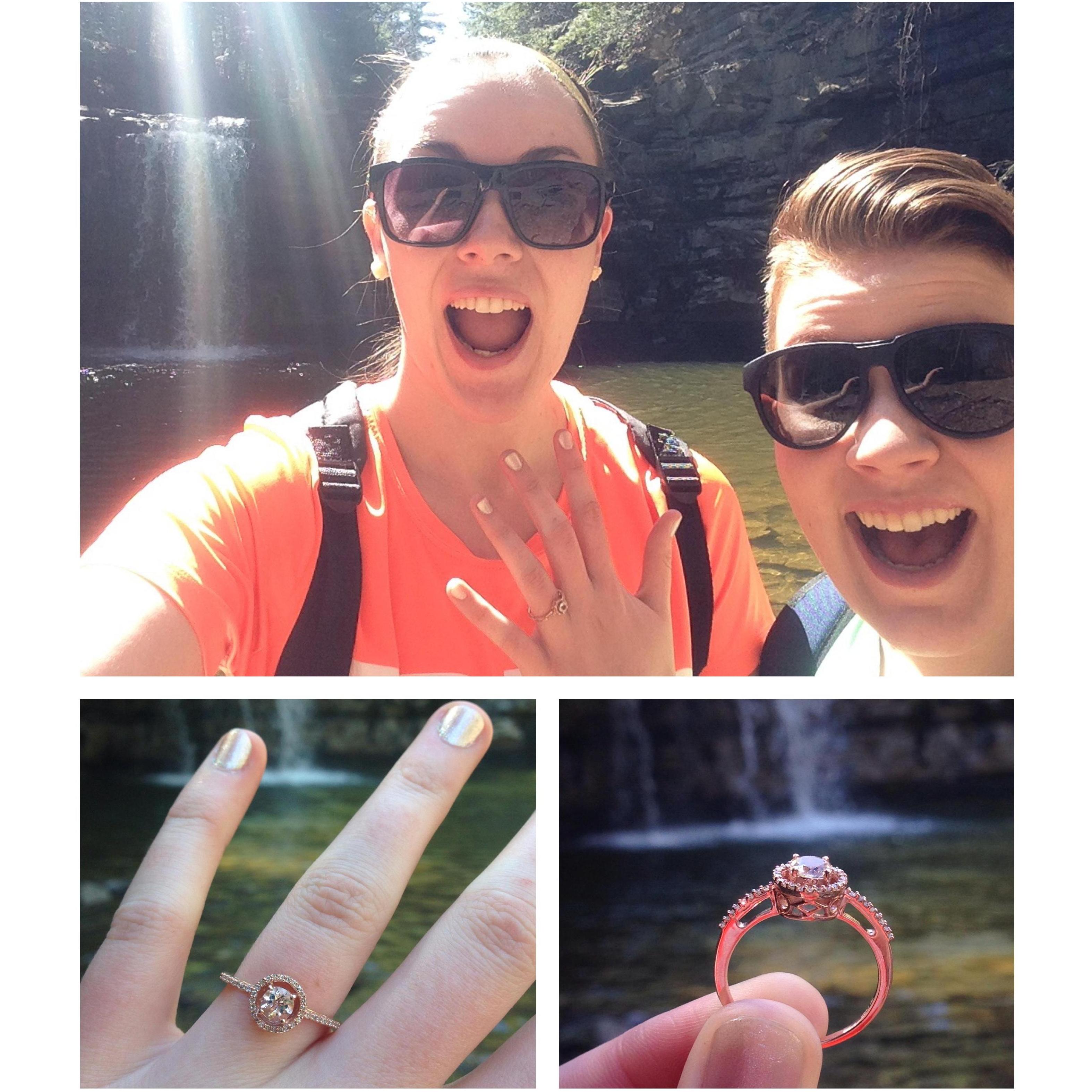 The day we got engaged!