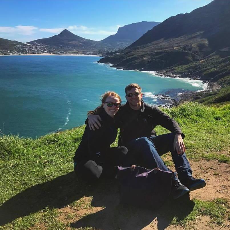 August 2017 - Taking in the view of Chapman's Peak in stunning Cape Town