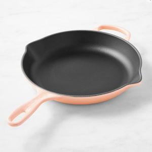 Le Creuset Signature Enameled Cast Iron Skillet Fry Pan in Peche