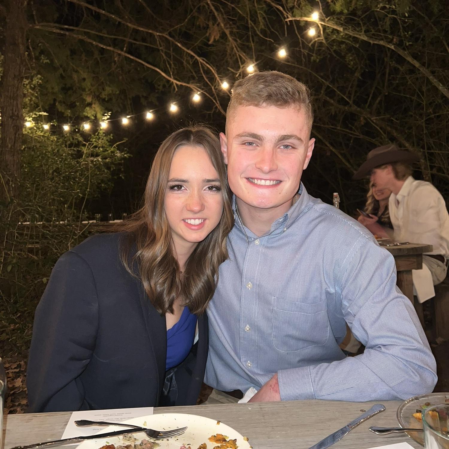 Our second date, Kappa Sigma Vic Din! My mom told me, "you look so happy with him!"... She was right!