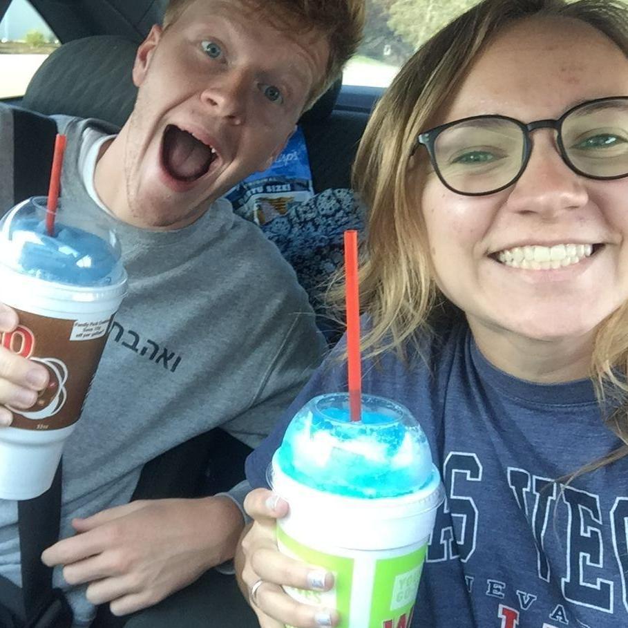 Wish we could tell you how many times we got slushies together but there's no way to keep count at this point.