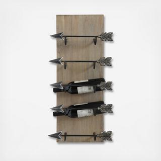 Sonoma Wine Rack with Arrow-Shaped Holders