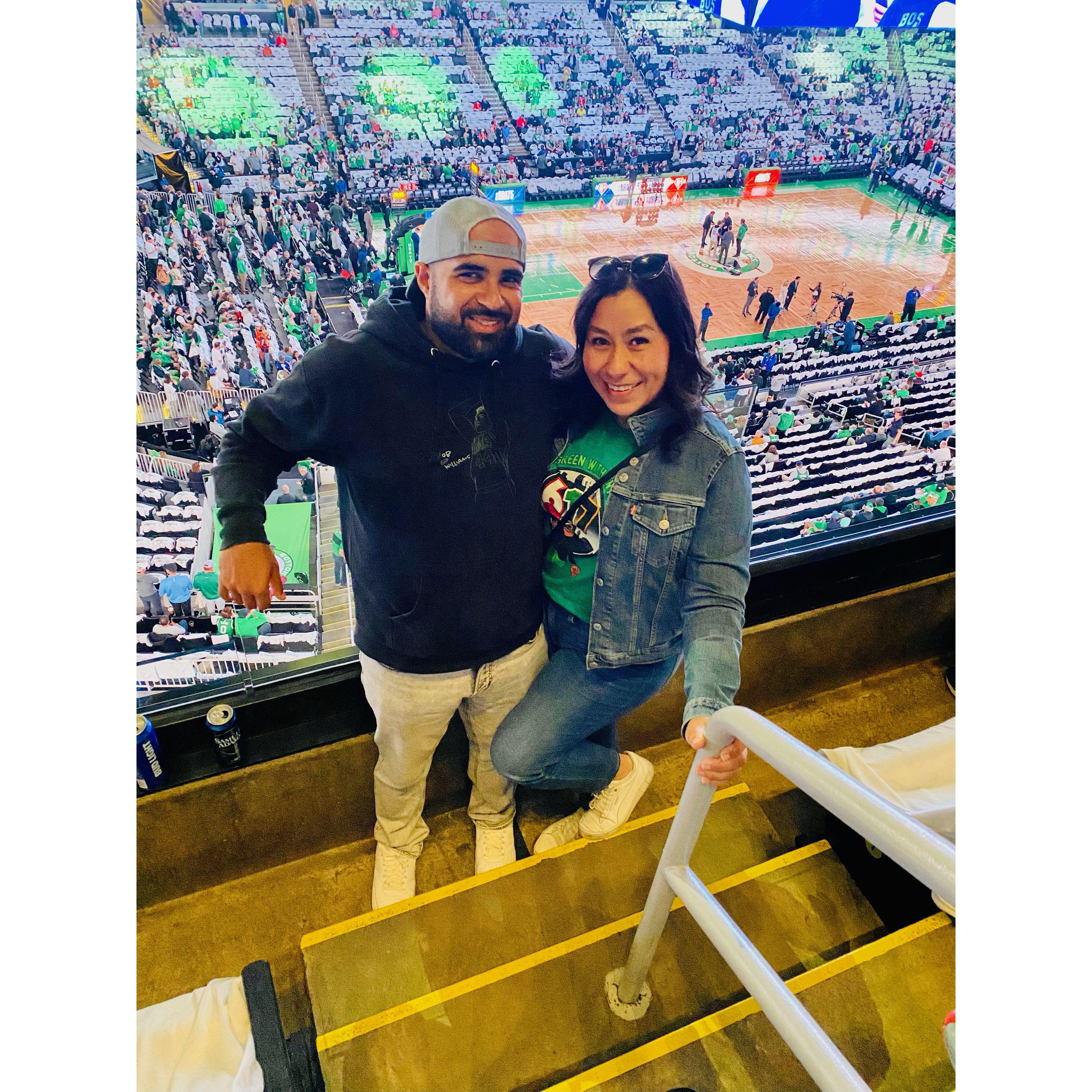 Our first but not our last Celtics game!