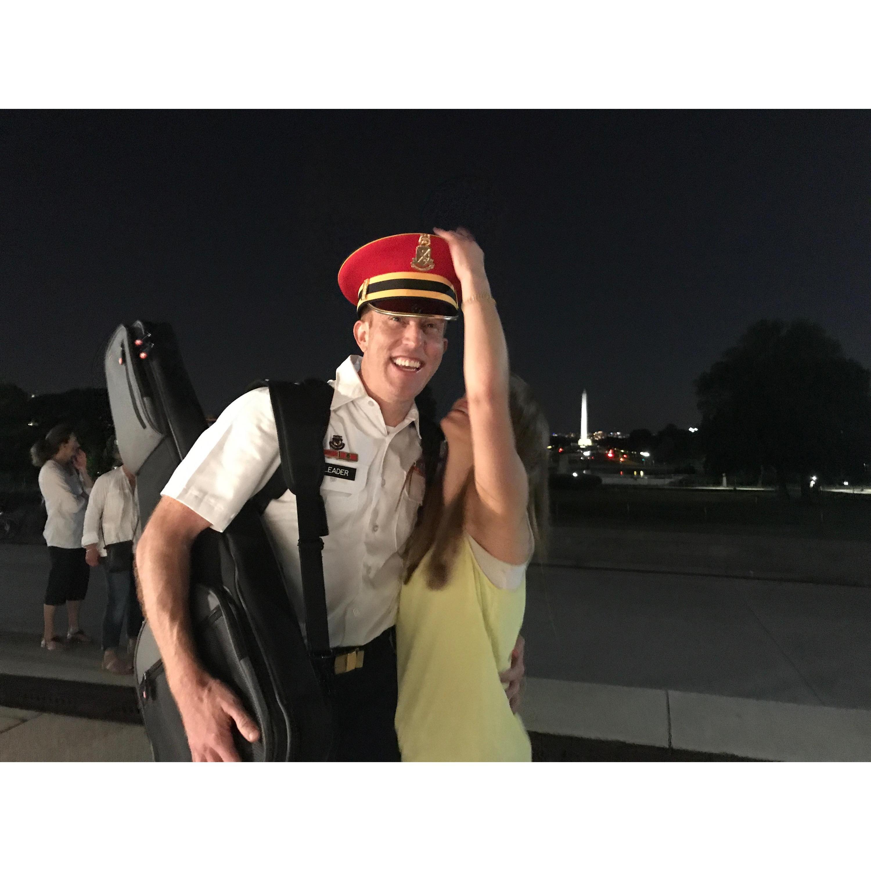 The hat must be worn outside!