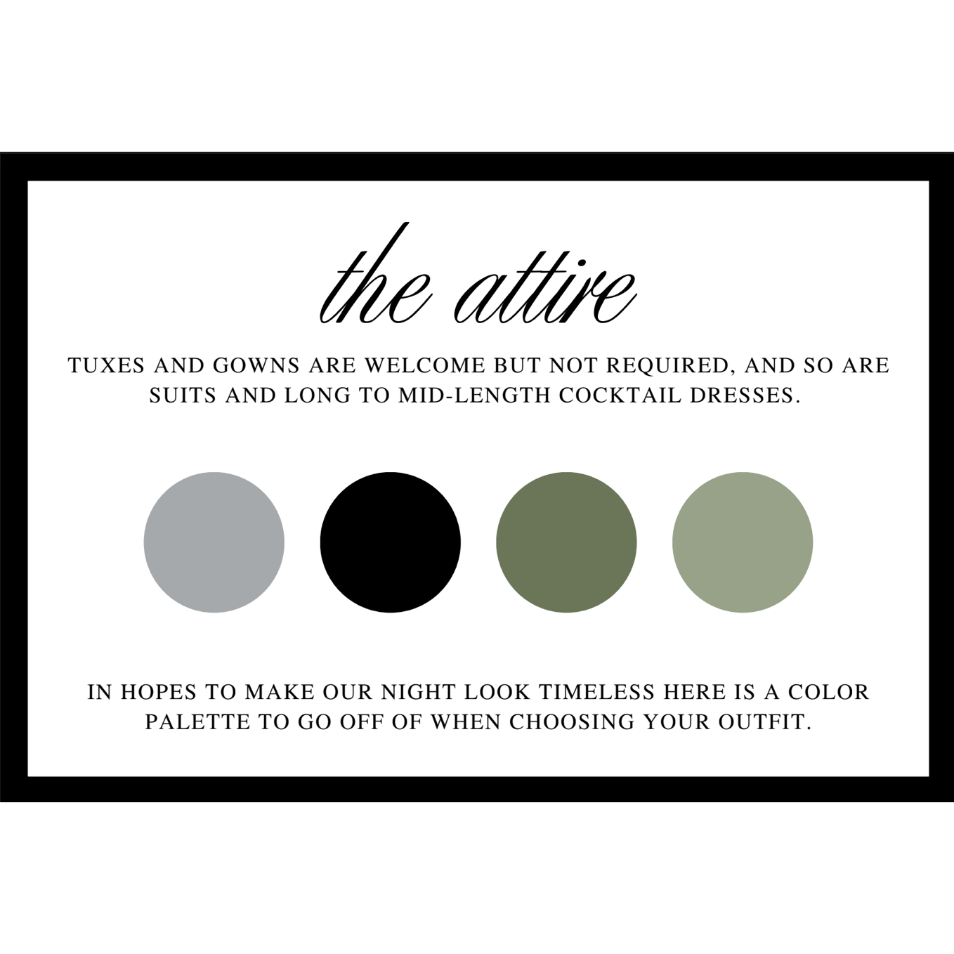 Color Palette for the wedding!