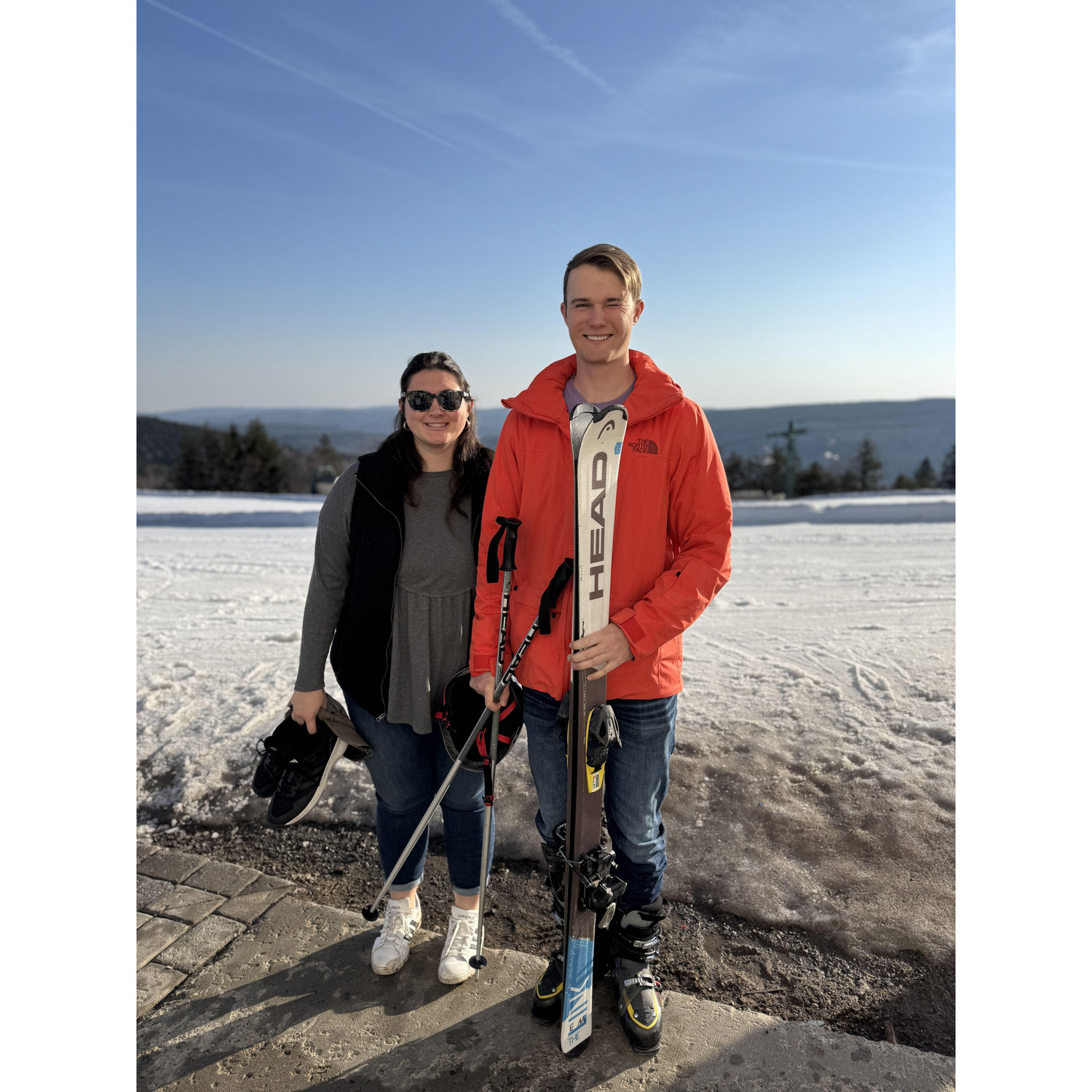 Quinn's first time skiing at Snowshoe, WV