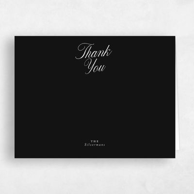 Black Wedding Thank You - Mabel Landscape