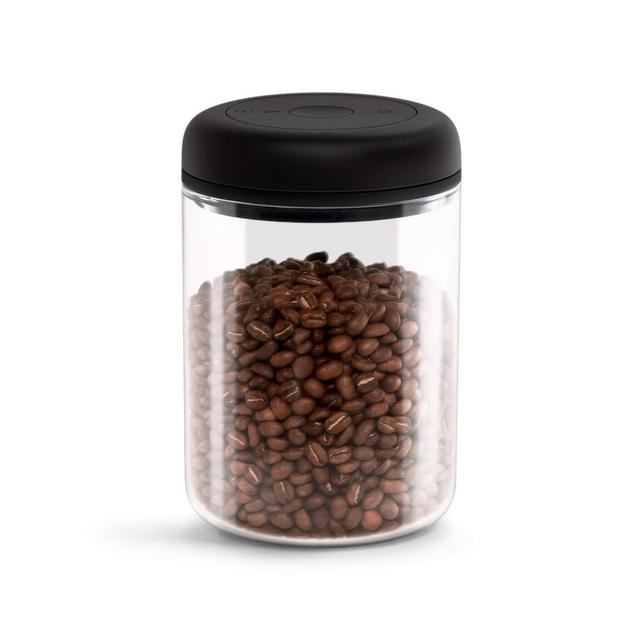 Fellow Atmos Vacuum Coffee Canister Food Storage Container - Airtight Food Storage Containers - Coffee Containers - 1.2 Liter - Clear Glass