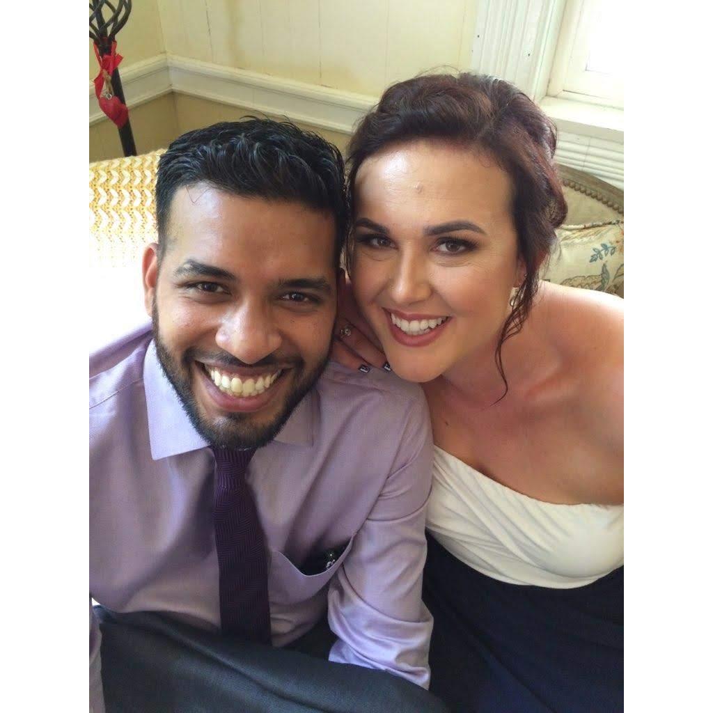 Celebrating at my brother's wedding