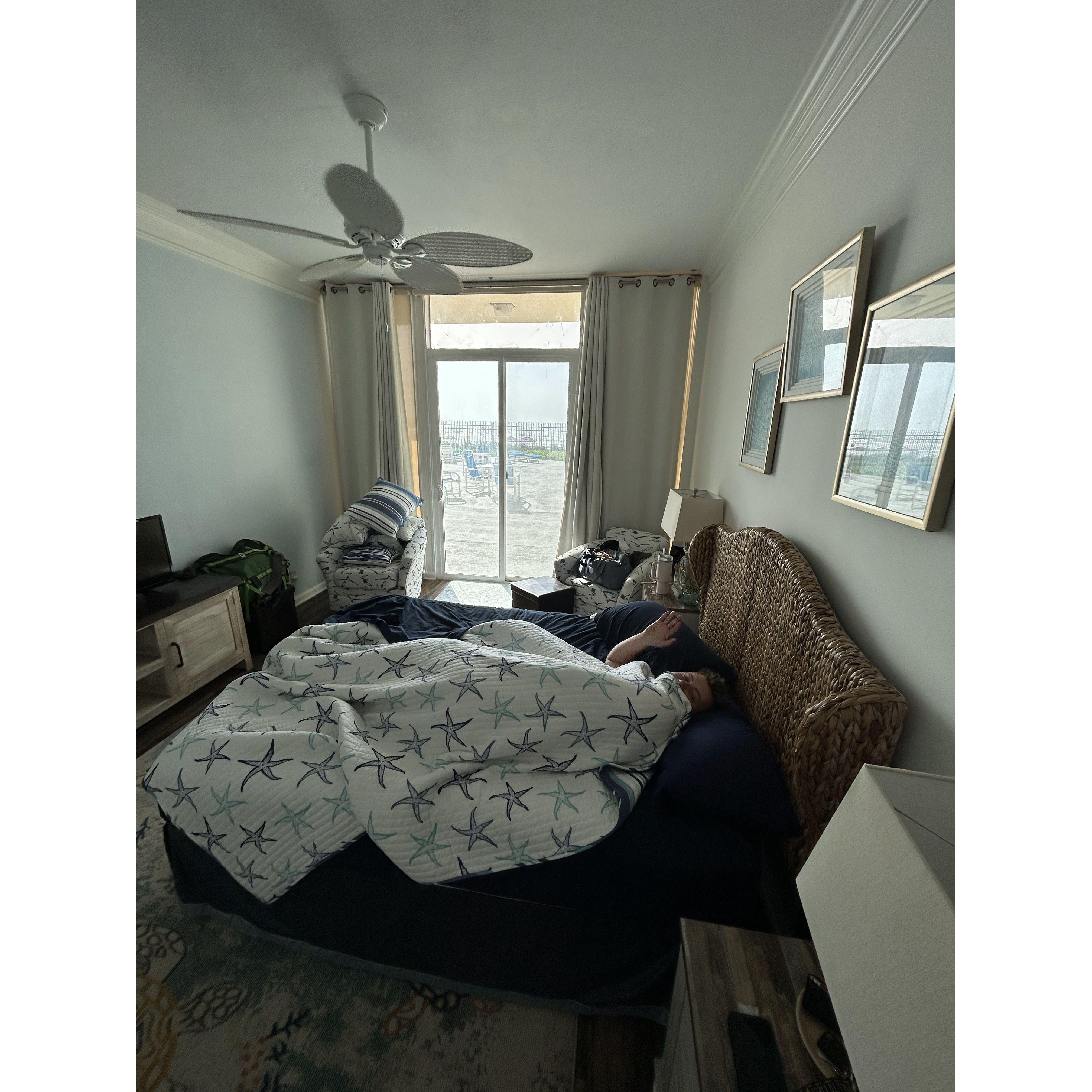 July 16th, 2023. Made it to Corpus! Haley and Haley's mom, Heather, set up a beach front condo stay for our first couple of nights. It was amazing to be so close to the beach!