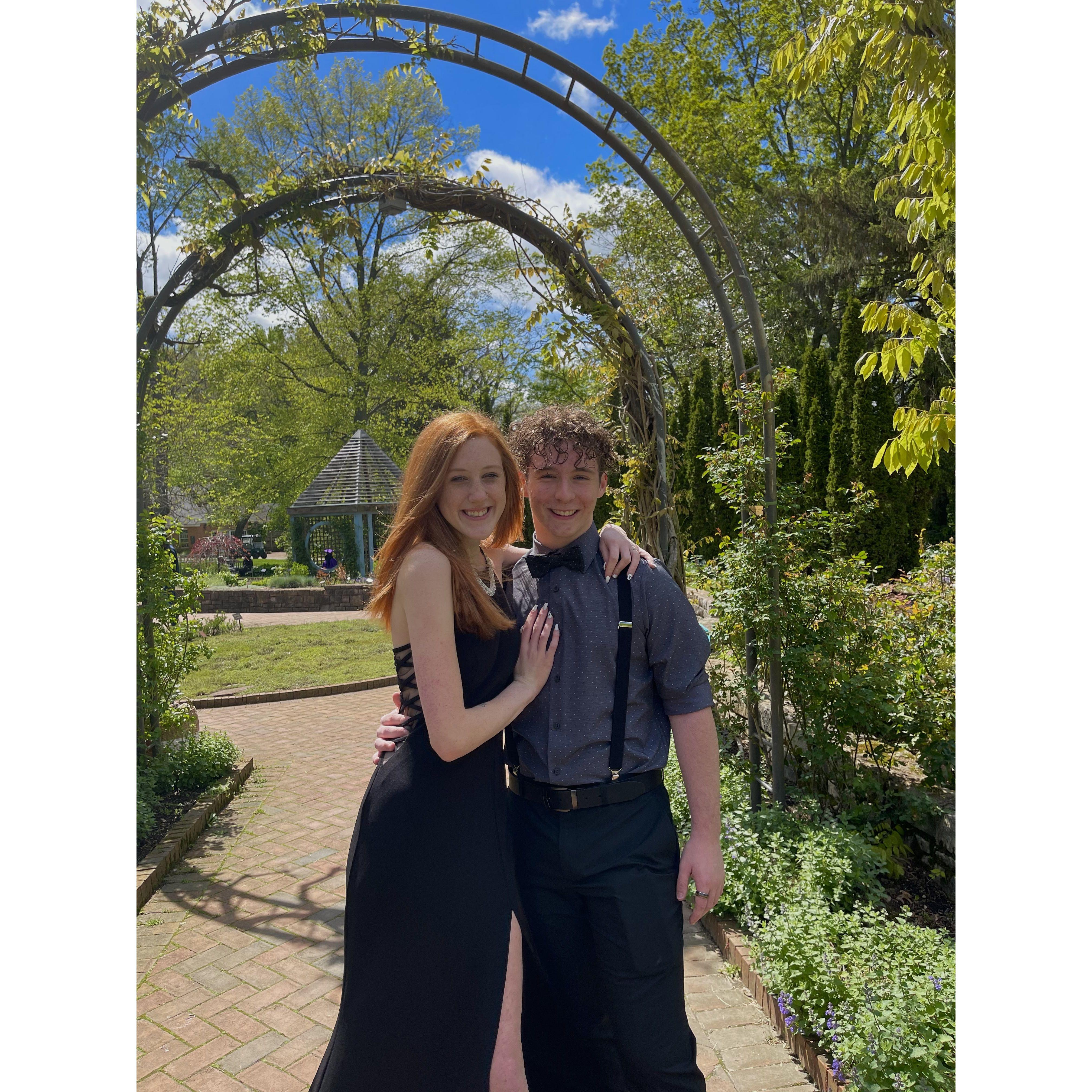 We didn't get a real prom because of COVID, but we didn't care as long as we were together