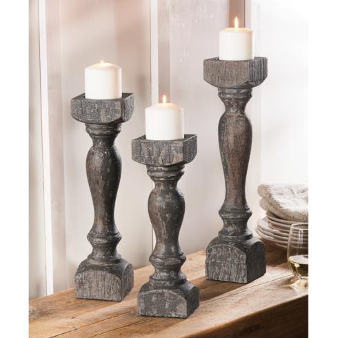 Southern Traditions Exclusives ~ Gray Wooden Candlestick (1 candlestick), Price $44.99 in Cleveland, TN from Southern Traditions
