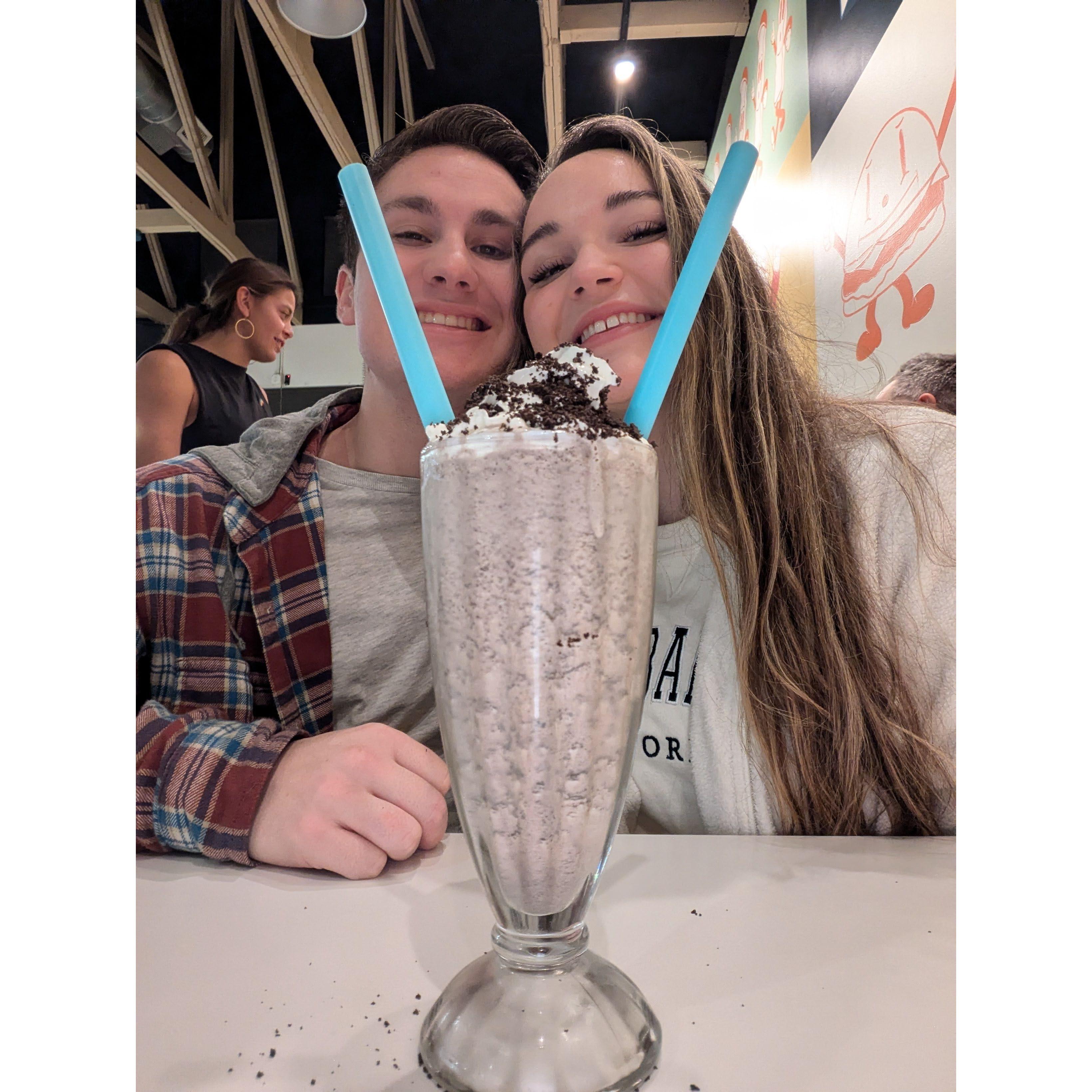 Paying homage to our first date, Blue Eyes Burgers and Fries