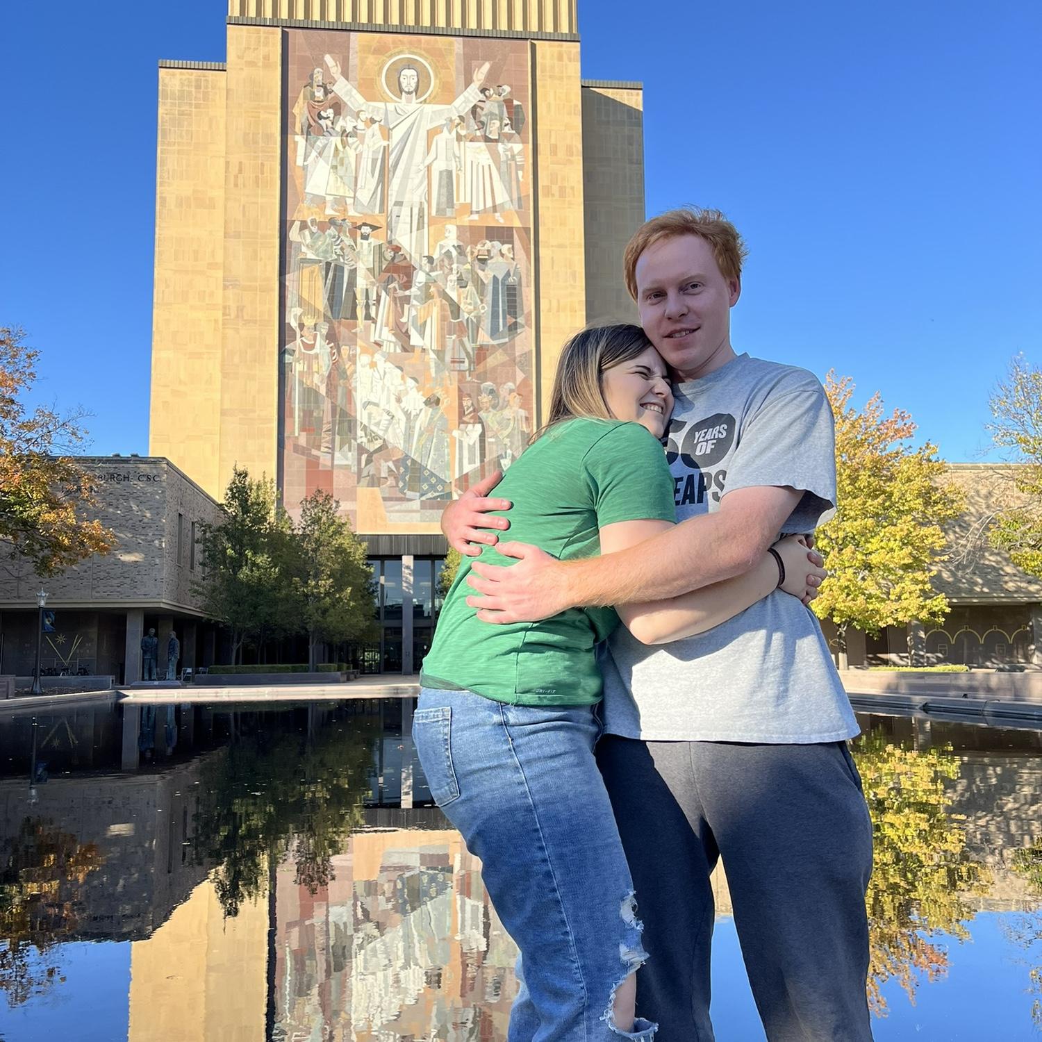 Exploring Notre Dame’s campus followed by a hockey game!