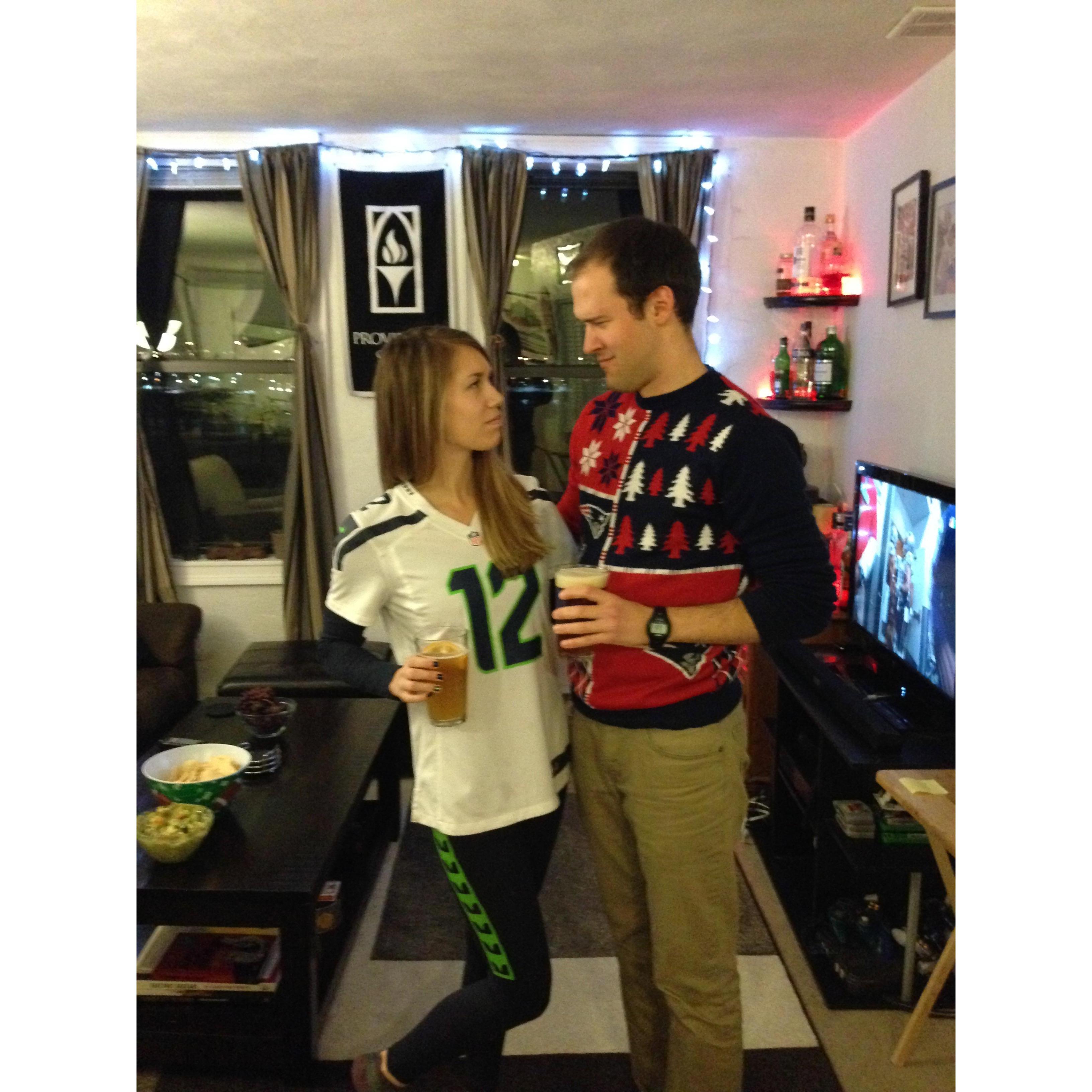 Our relationship survived Super Bowl XLIX.. enough said. 2015