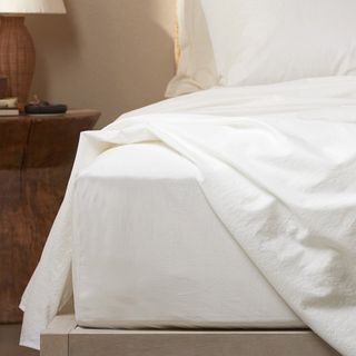 Percale Long-Staple Egyptian Cotton Fitted Sheet