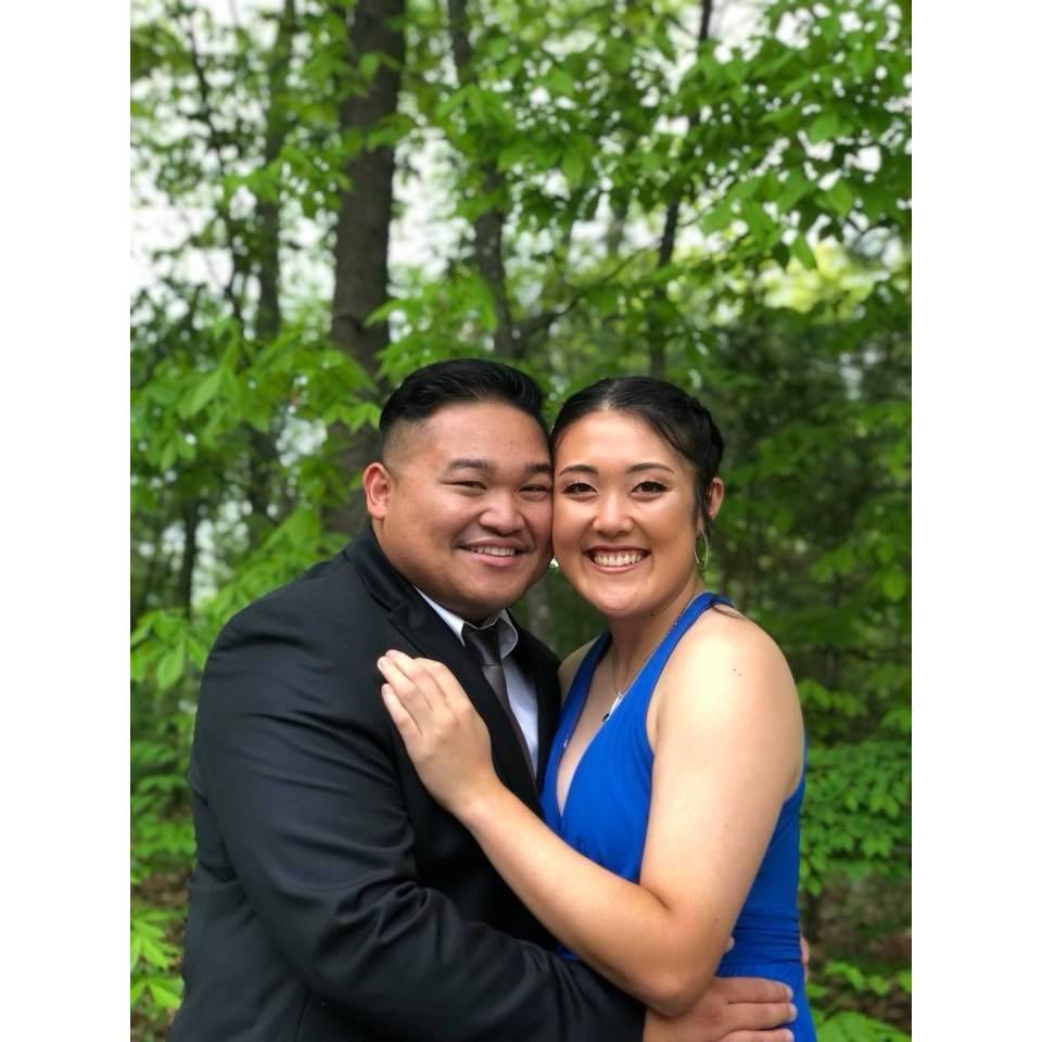 Brandon attends Robyn's Senior Ball at Bryant University 2018
