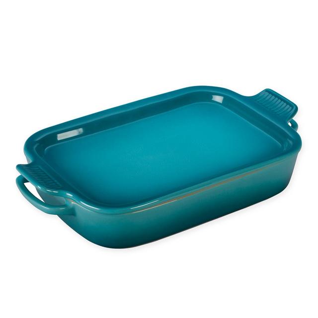Le Creuset® 2.75 qt. Rectangular Casserole Dish with Platter Lid in Caribbean