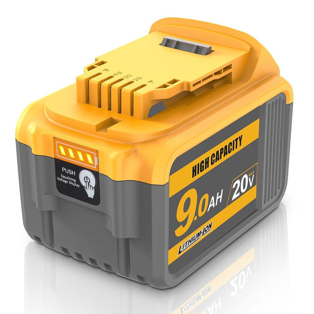 waitley 20V 9.0Ah Lithium Ion Replacement Battery Compatible with Dewalt 20V Battery DCB200 DCB209 Power Tools with LED Indicator (Not Made in Dewalt)
