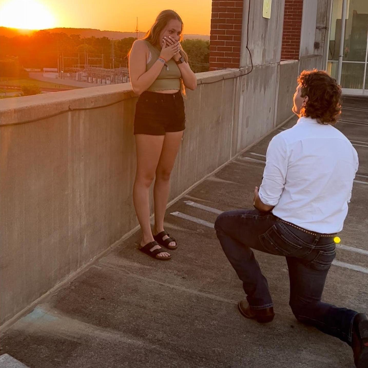 The moment I said yes to the man of my dreams.