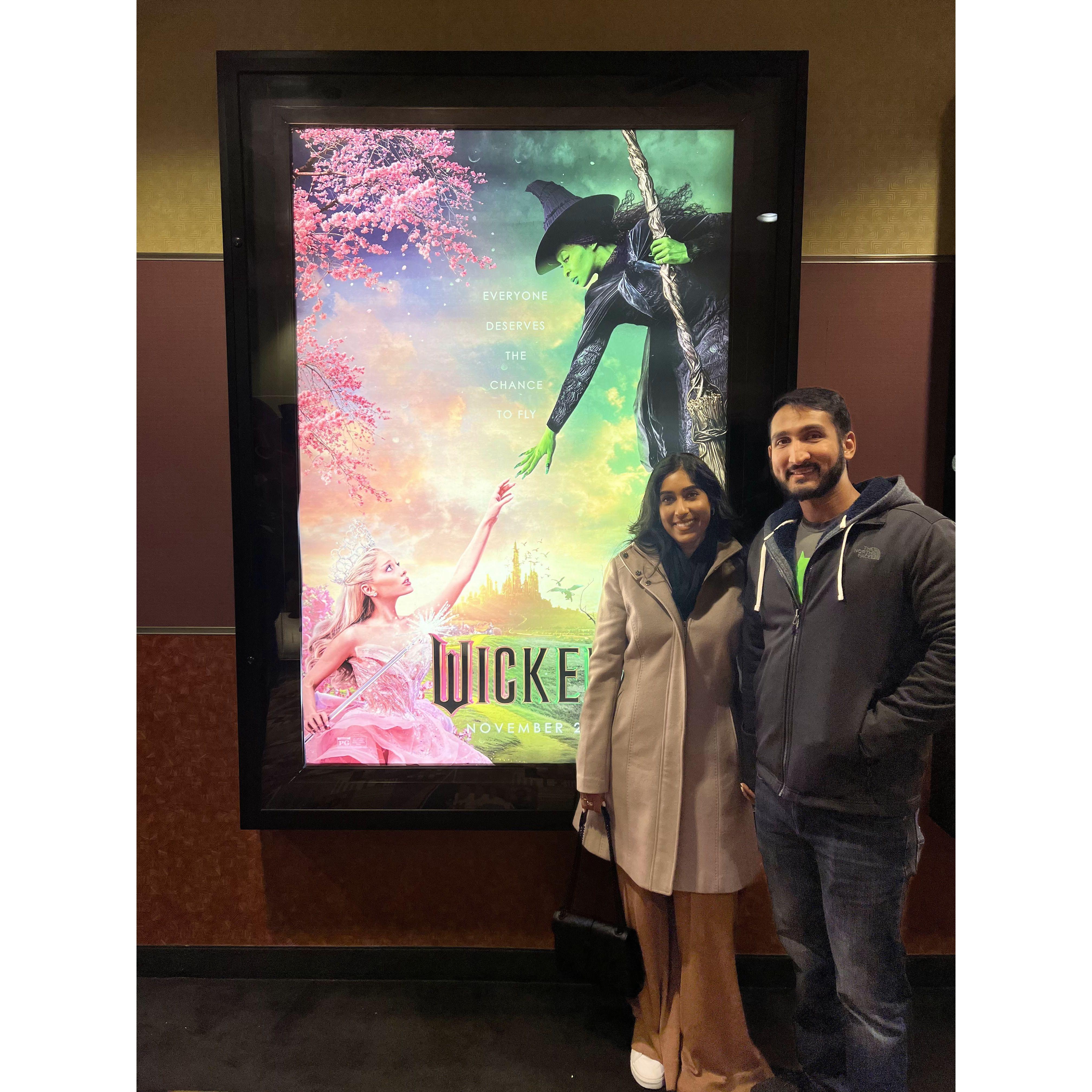 Surprise trip to the movies to see Wicked!