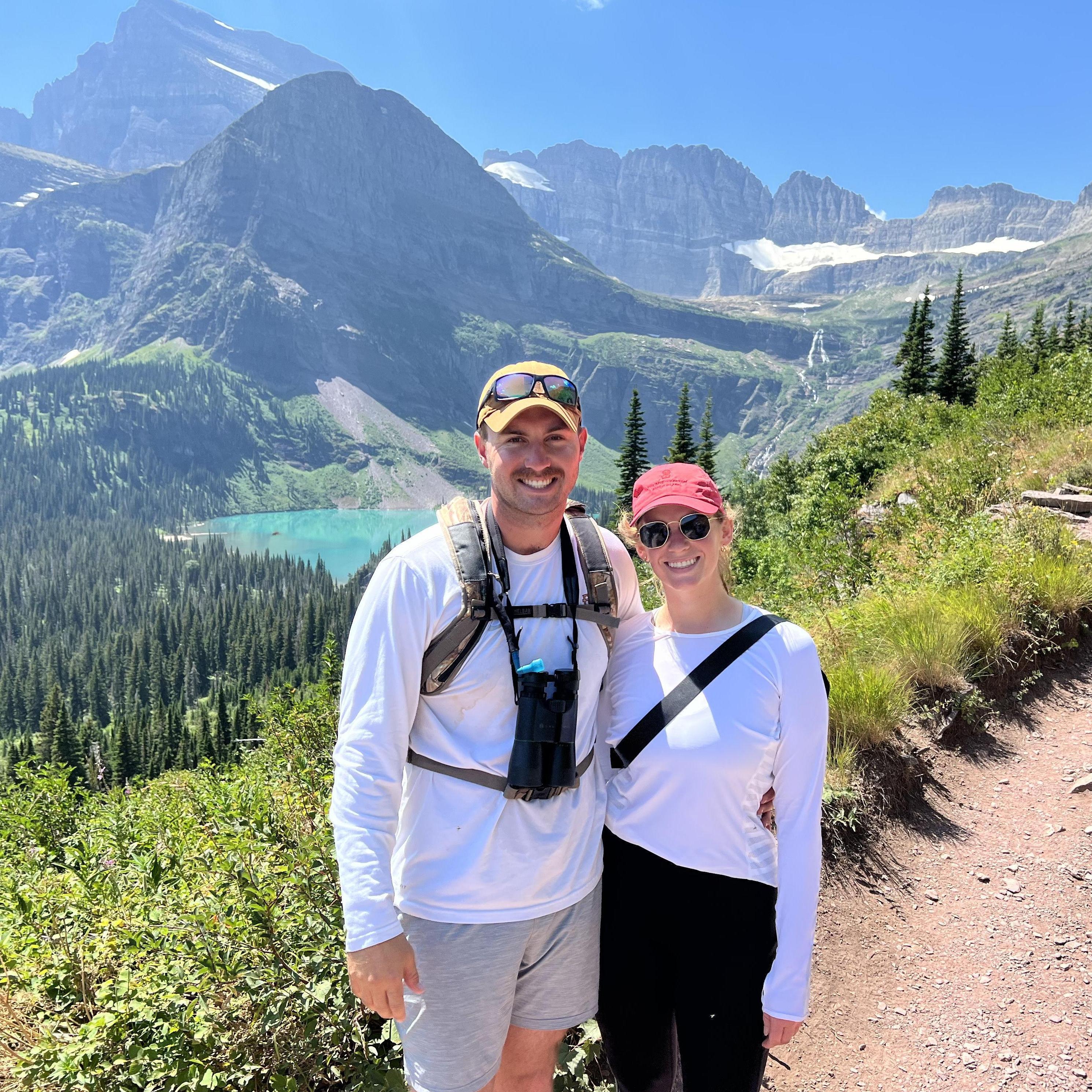 Hiking (alongside Nora, Kathy & Mike) Grinnel Glacier Trail (Jul 2023) Glacier National Park