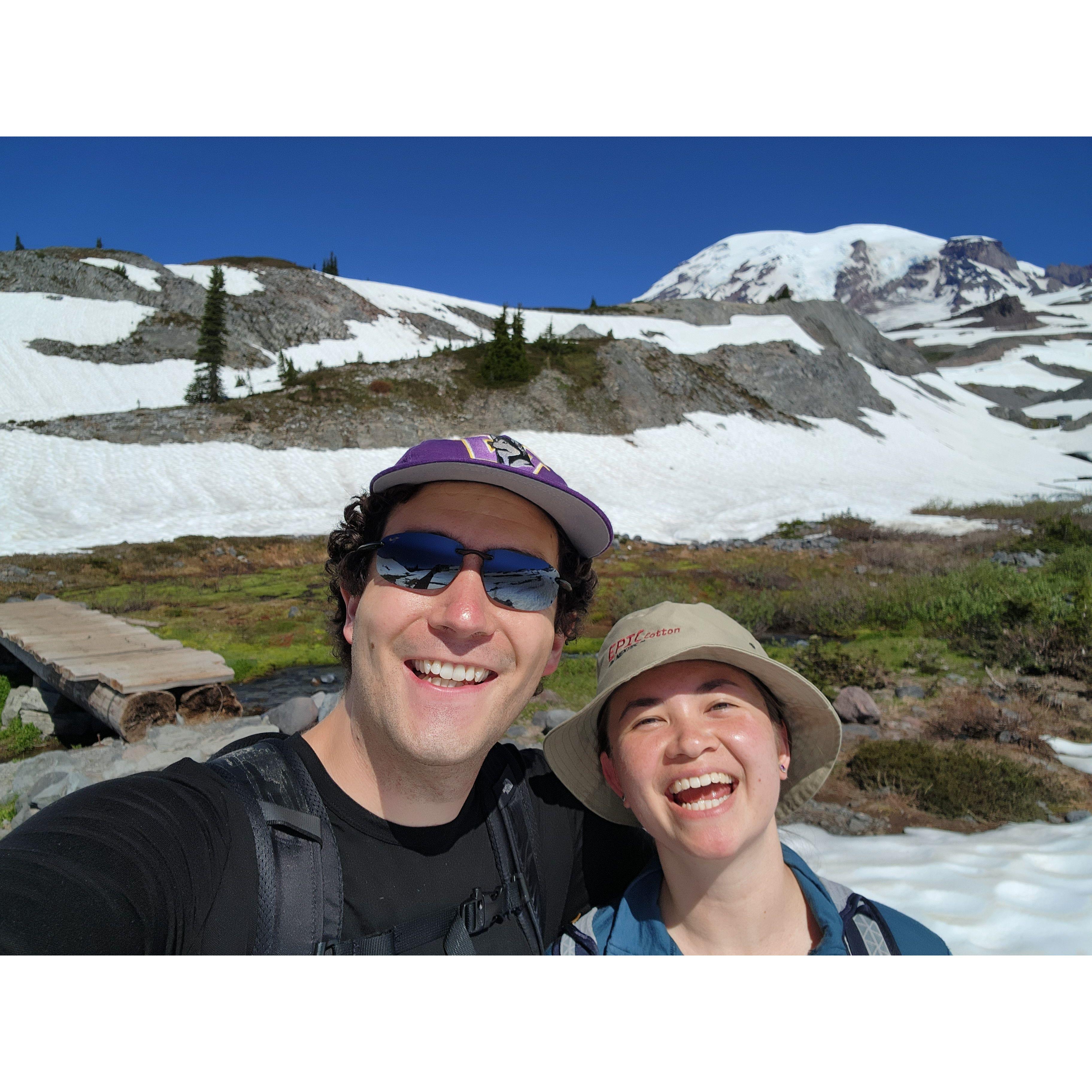 Hiking at Mt. Rainier - July 2022