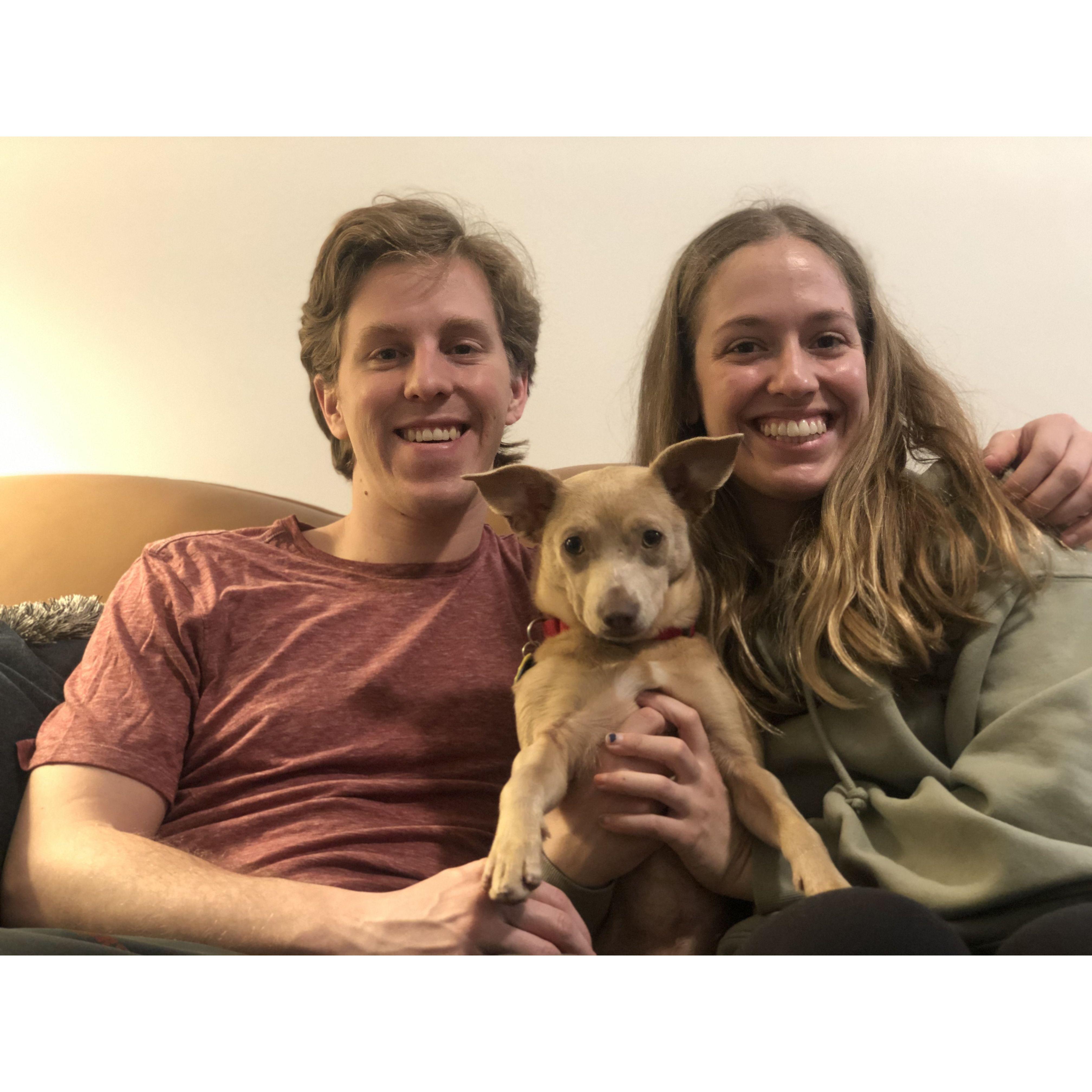 Our first picture as a family of three!