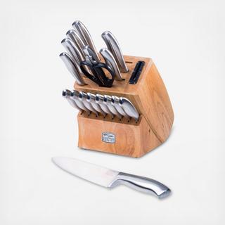 Insignia Steel 18-Piece Polished Knife Block Set