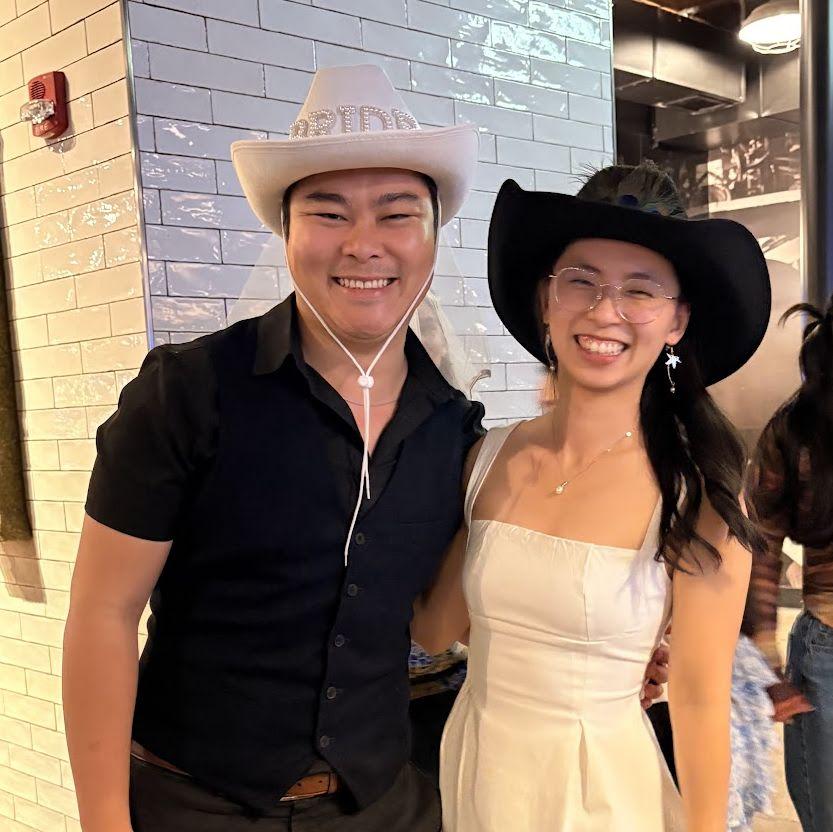 The bride and groom in Nashville
