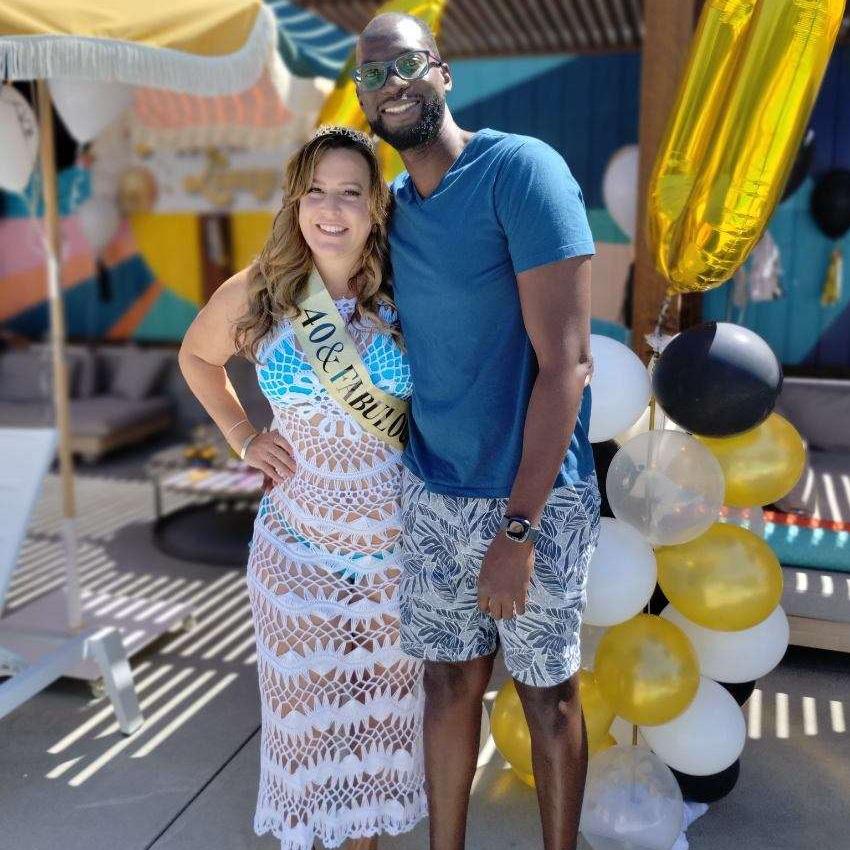 Loucy's 40th birthday. August 2023. Just 6 weeks after our first date.