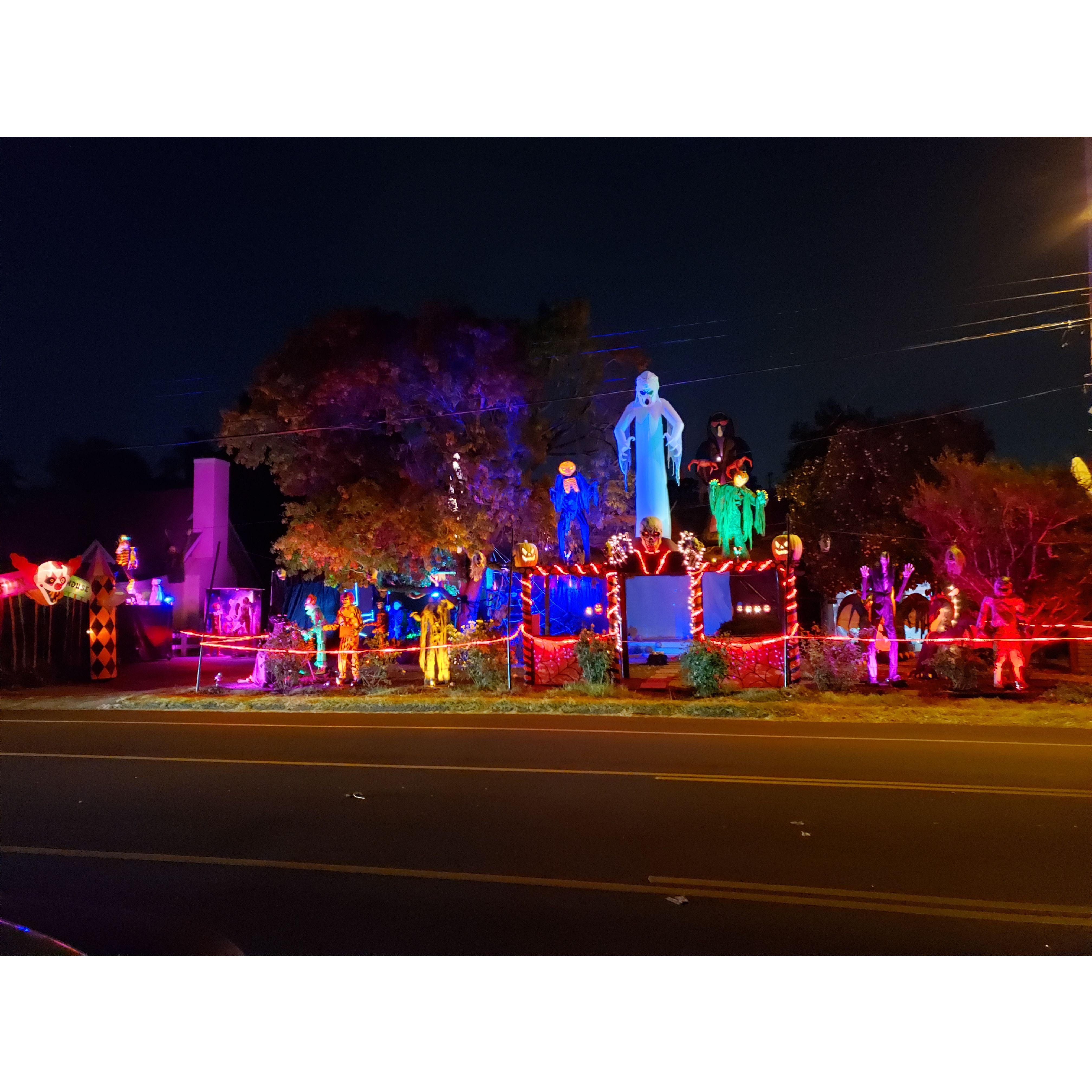 One of our many Halloween set ups