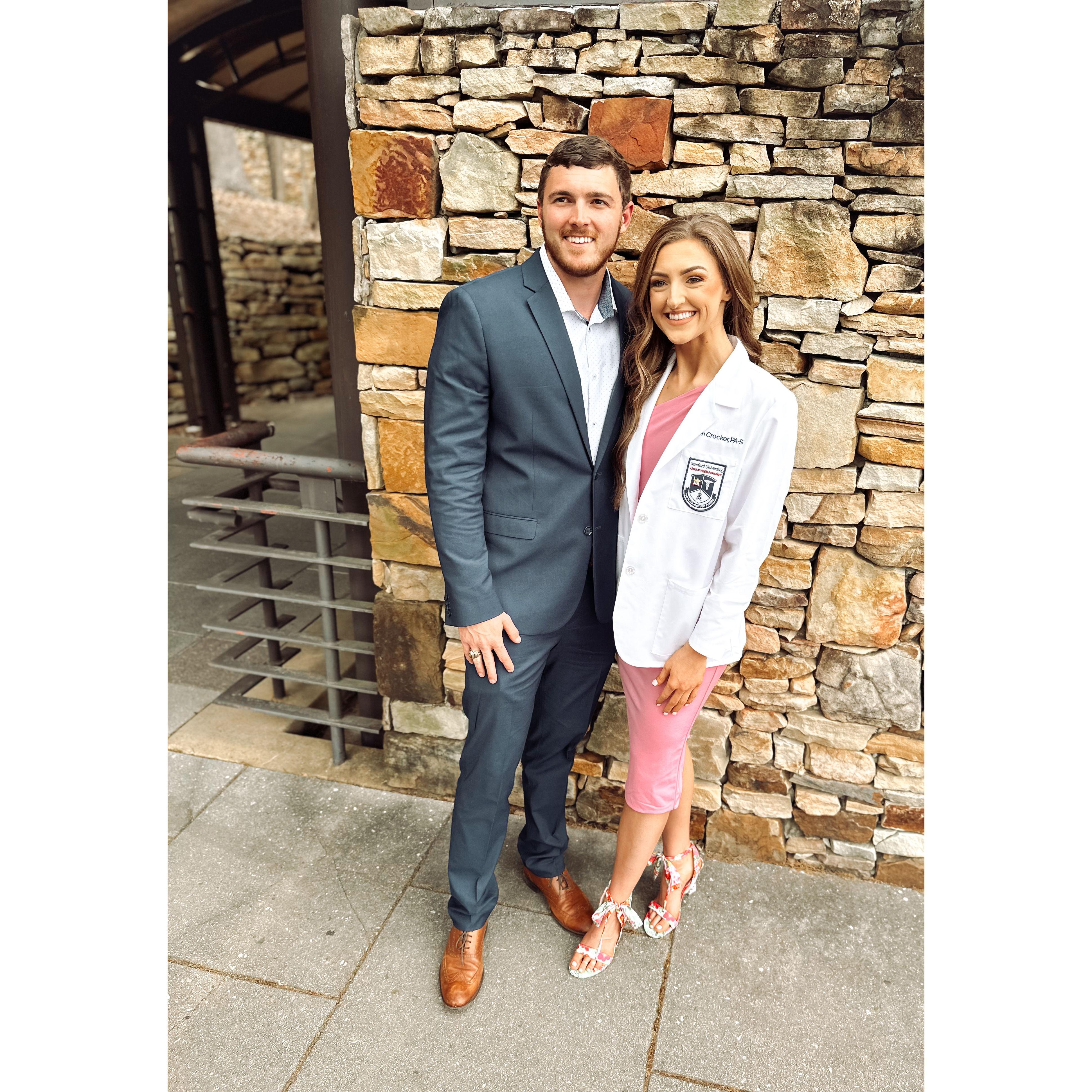 LC gets her white coat, March 2023