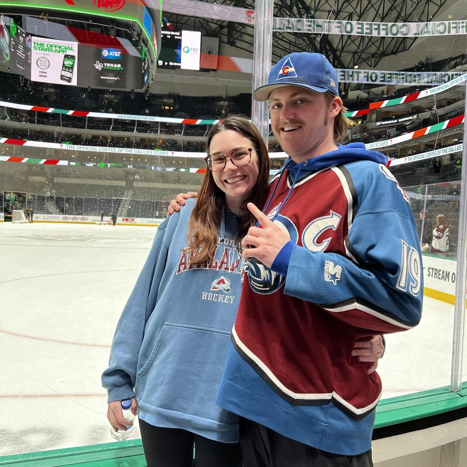 avalanche game in Dallas!