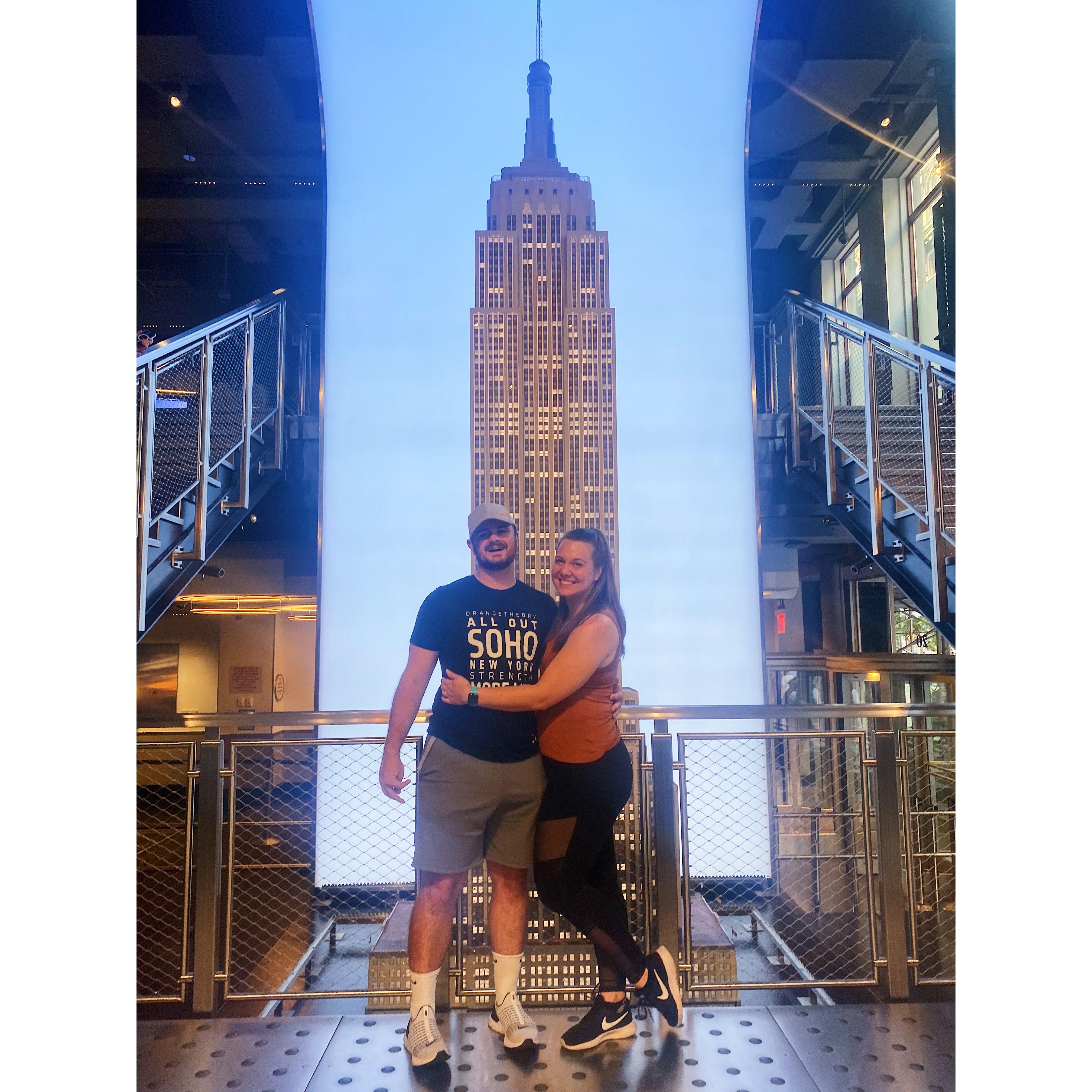 A work trip for Joey, a vacation for Allison to NYC. A trip to the top of the Empire State Building.