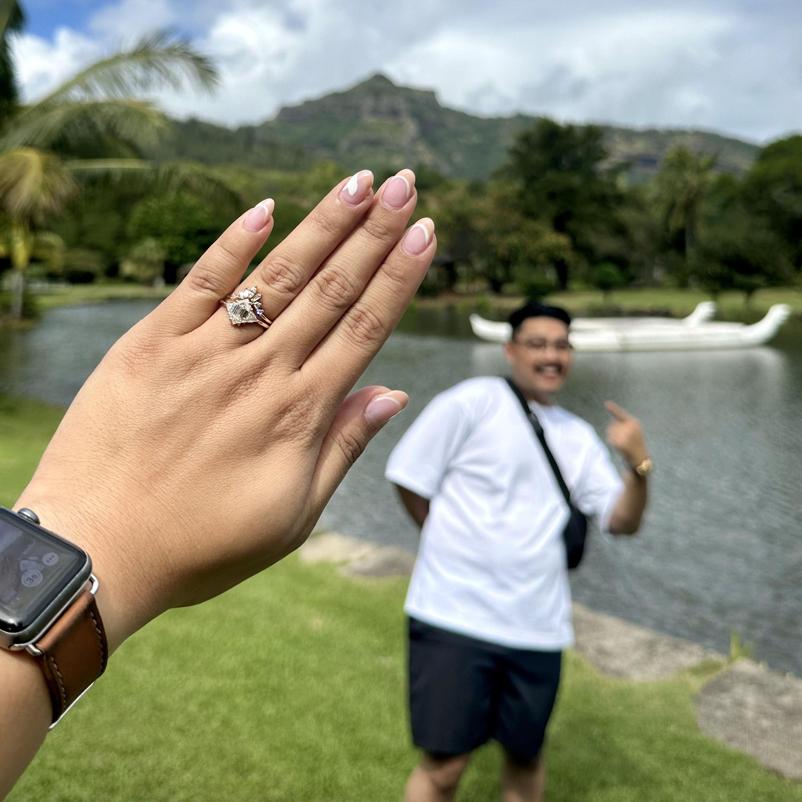 Our engagement at Wailua Fern Grotto, Kaua'i