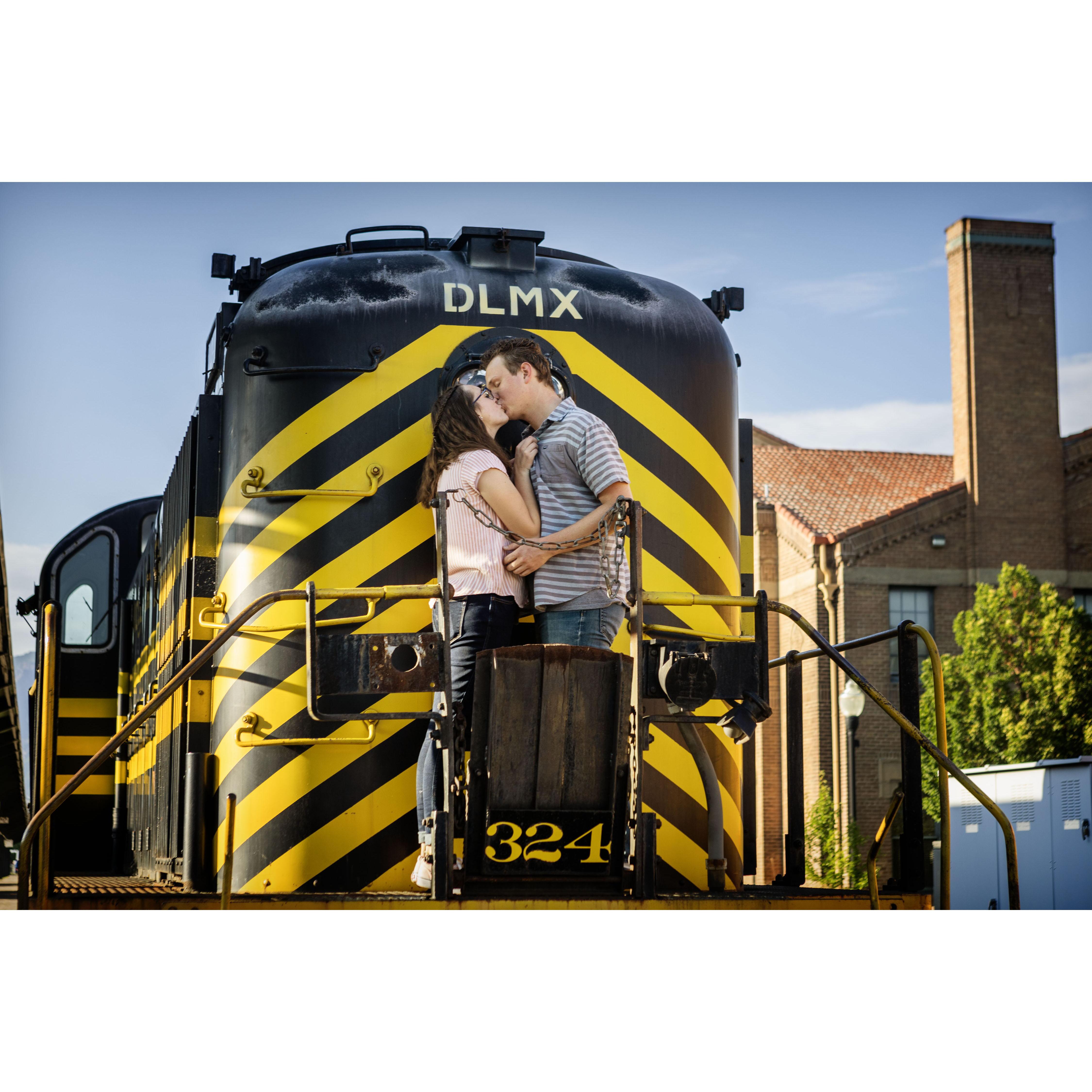 I was so obsessed with her I didn't realize the train was a bumble bee