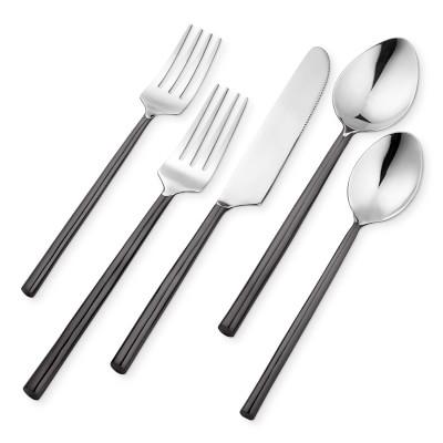 Gunmetal Flatware Place Setting - 20 piece