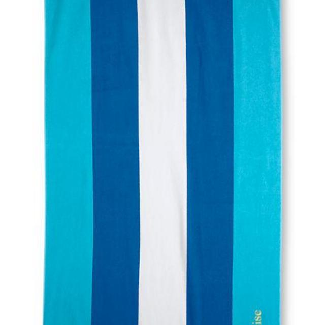 Vertical Rugby Stripe Beach Towel