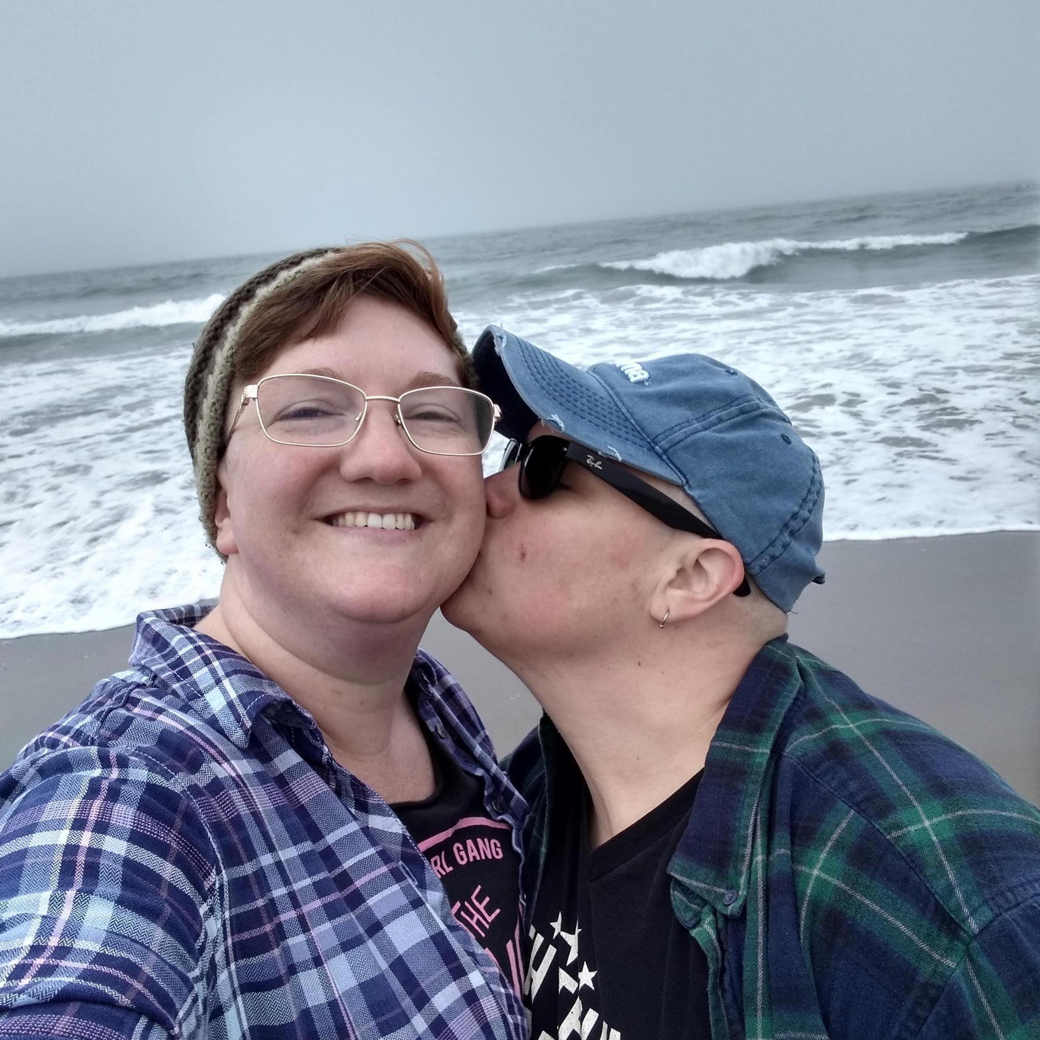 Jess's first time at the Pacific Ocean. San Francisco, 2019