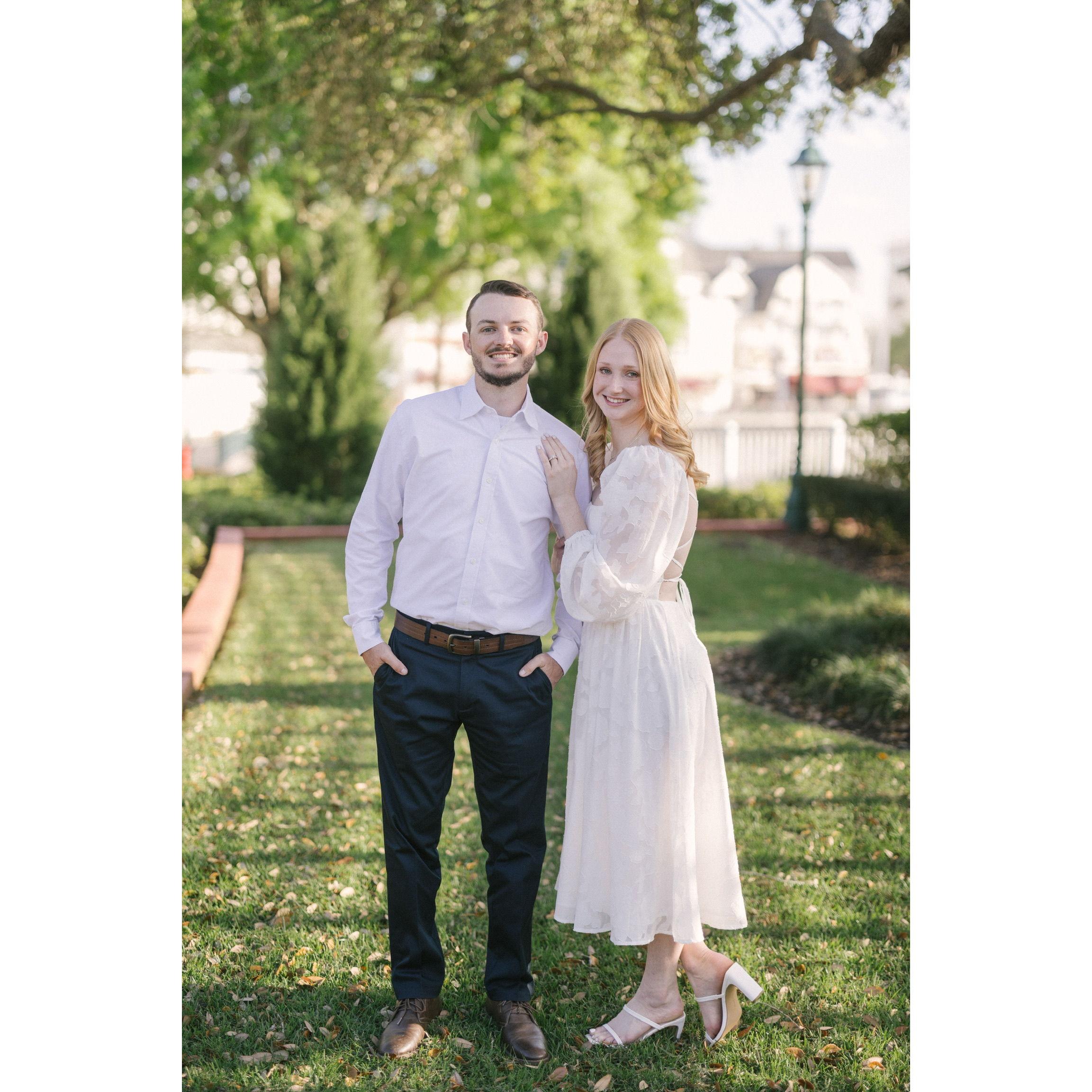 The Bride and Groom did their engagement photos at one of their favorite places, DISNEY!