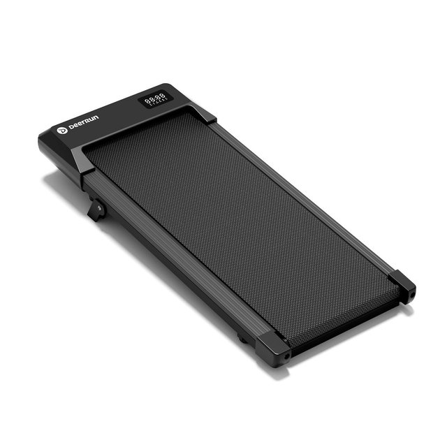 DeerRun Q2 Urban 7% Manual Incline Under Desk Treadmills, 300 LBS Walking pad treamill Black 42.62*19.69*3.94inches