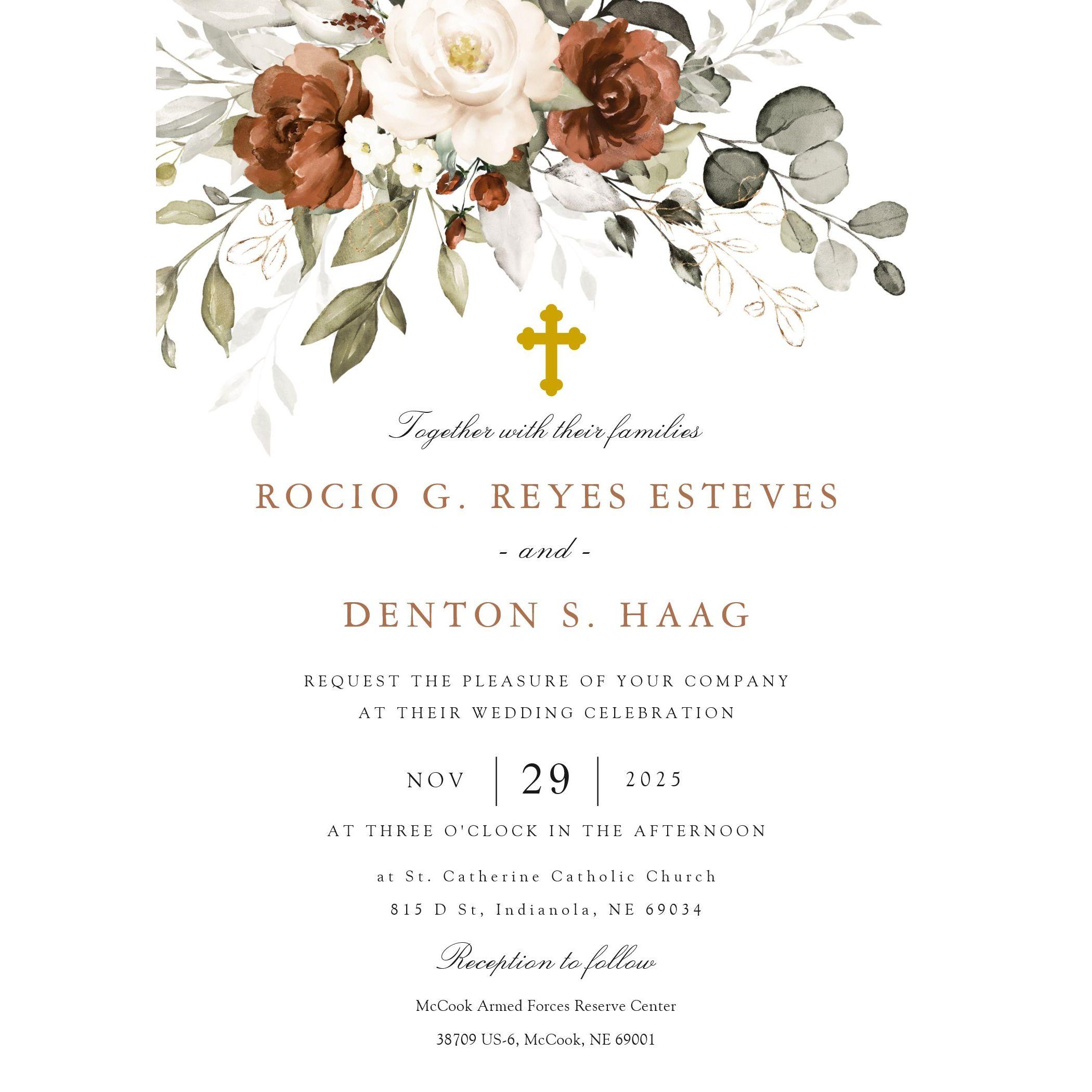 Join us as we celebrate our love and begin a new chapter together, surrounded by family and friends. 💕