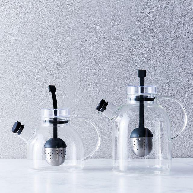 Glass Teapot with Retractable Infuser, 50oz