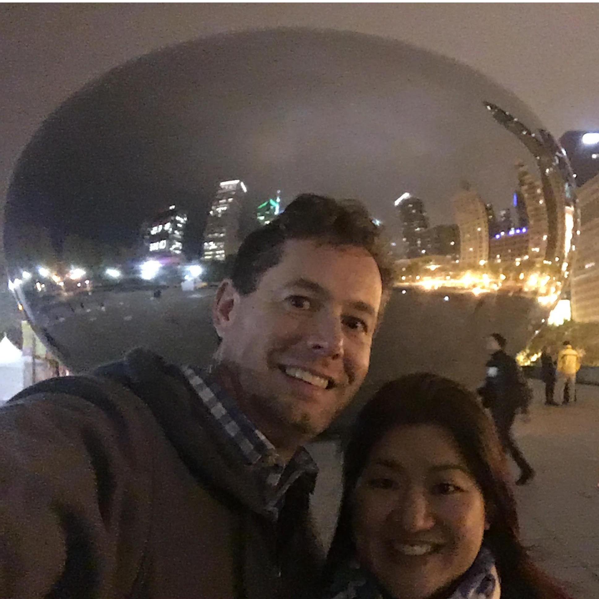Chicago in front of the bean!